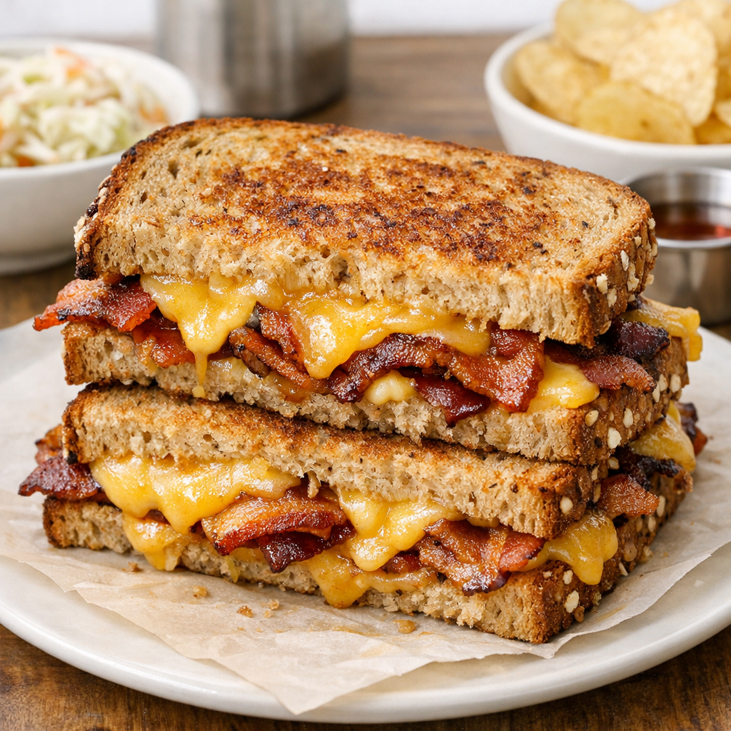 Maple Bacon Cheddar Grilled Cheese